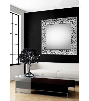 DekoArte - Espejos Decorativos Modernos De Pared, Espejos Sofisticados  Grandes Circulos Color Negro, 1 Pieza 140x70cm