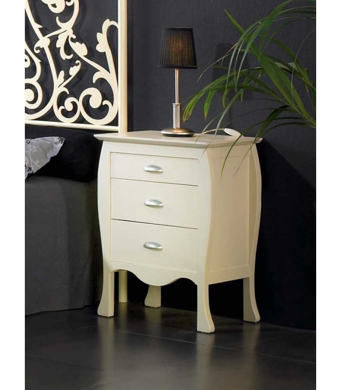 Mesita vintage color blanco mueble fabricación nacional precios económicos.