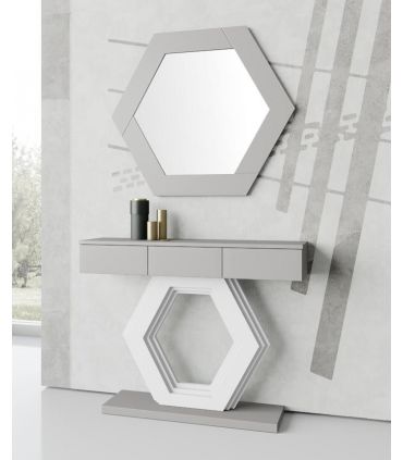 Espejo decorativo de pared modelo HEXAGONO GR