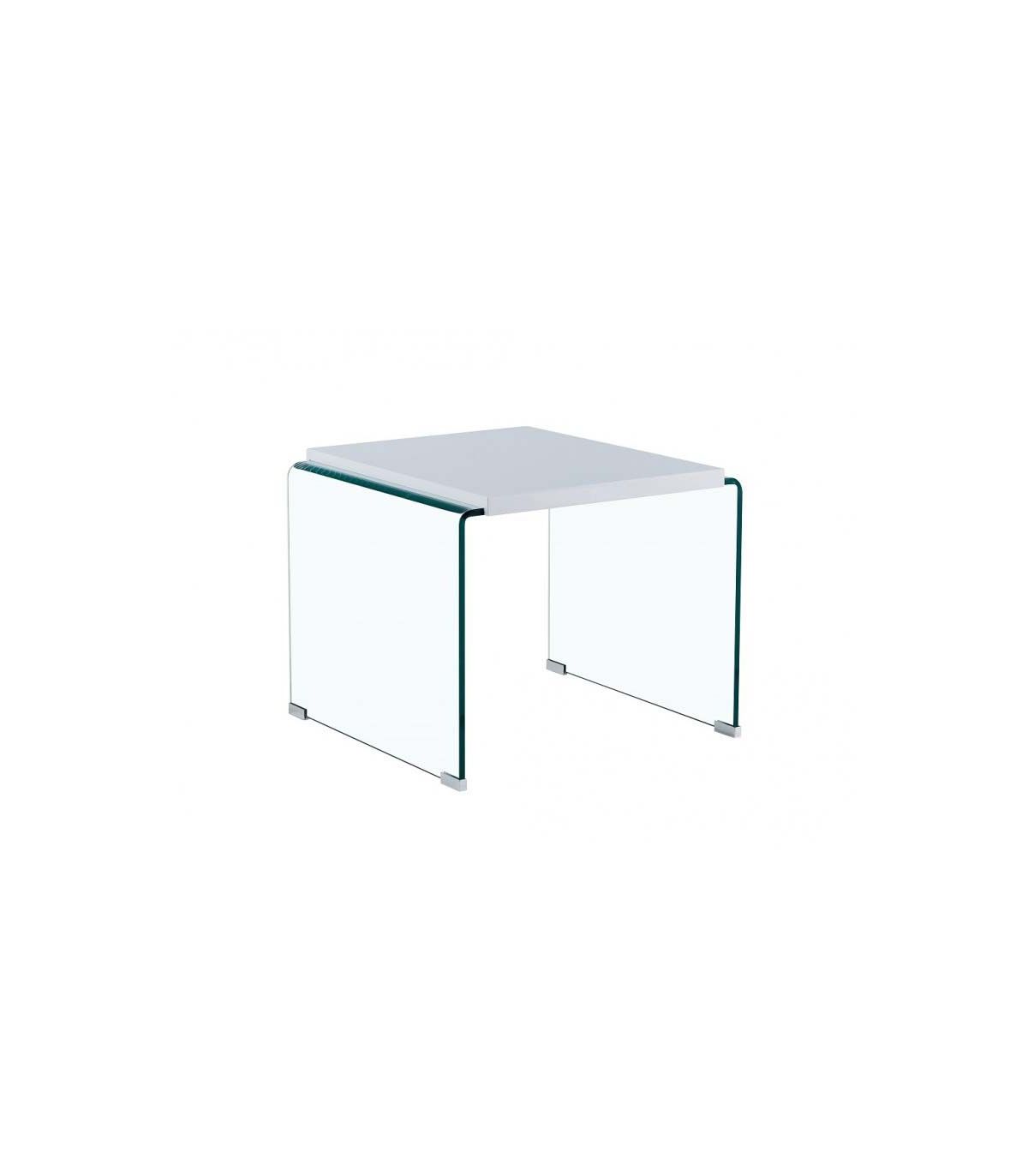 Mesa escritorio realizada en cristal templado de 12mm