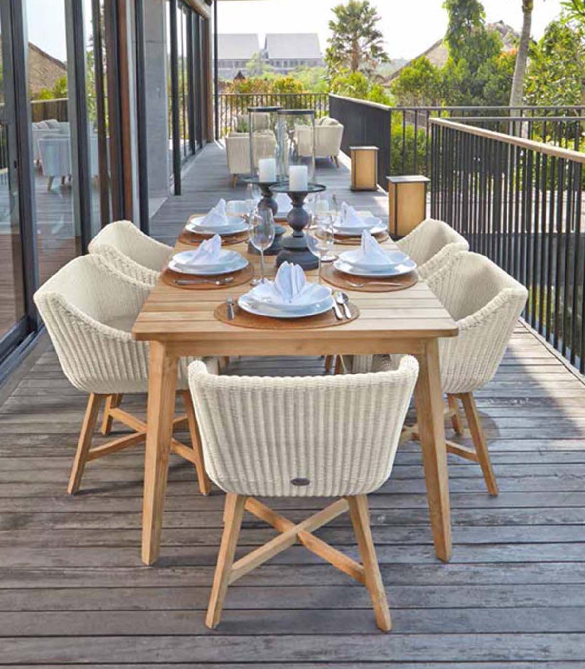 Mesas y sillas para terraza