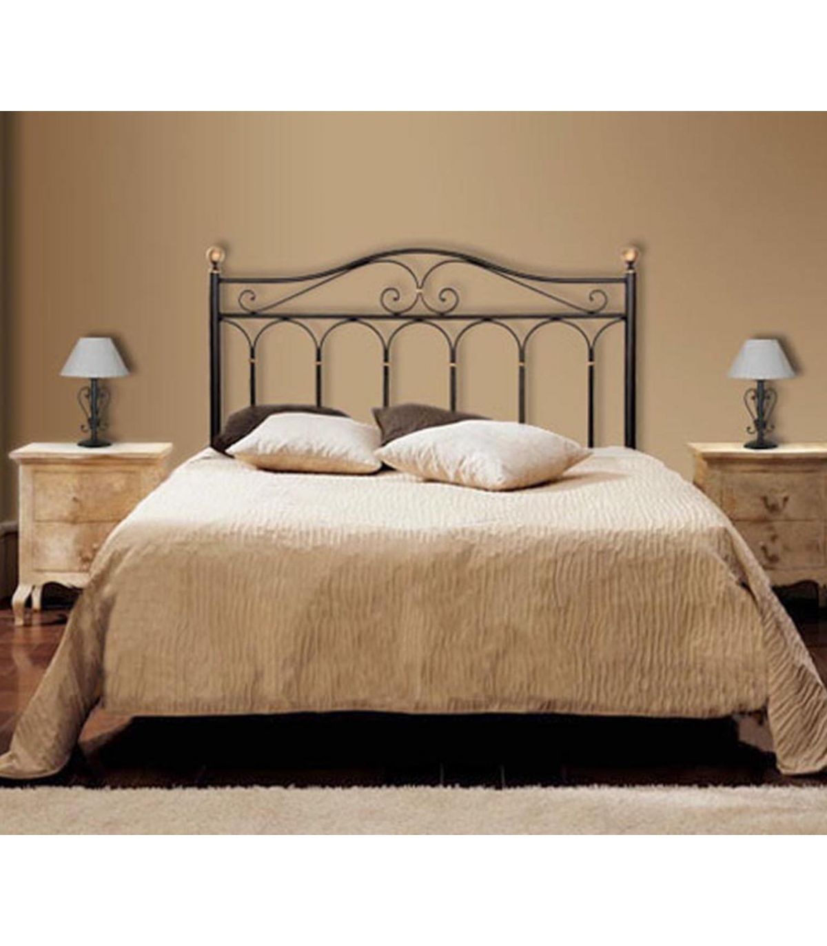 Cabecero De cama De 150 cm Cm Dormitorio Juvenil Forja Iron Color Negro -  AliExpress