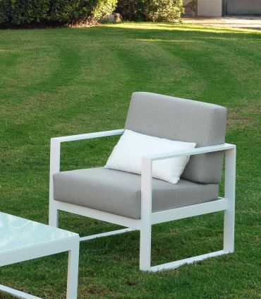 Sillón de aluminio para jardín y terraza NERJA