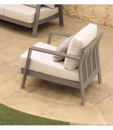 Sillón de aluminio para jardín terraza CHIPRE