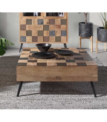 Mesa de centro en madera de Acacia Colección NAC