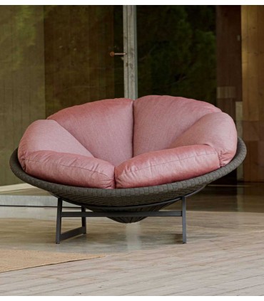 Sillón Auxiliar Papasan para terraza y jardín ONA LUNA