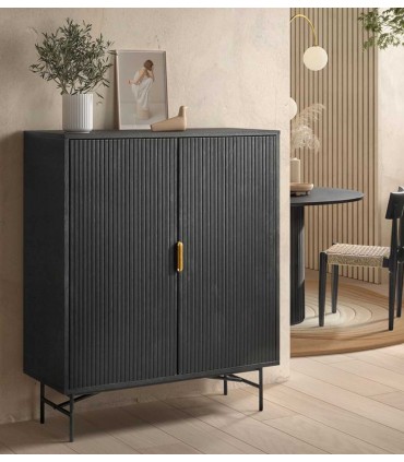 Mueble auxiliar de estilo moderno BELISA Negro