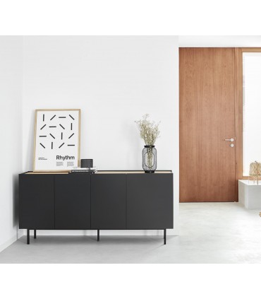 Mueble Bufet moderno ARISTA Negro Teulat