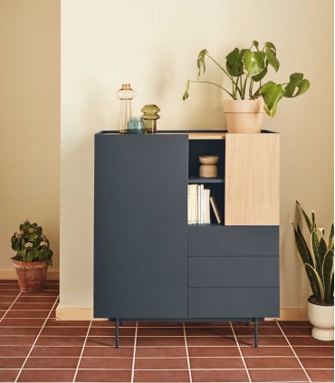 Mueble auxiliar de estilo moderno OTTO Antracita