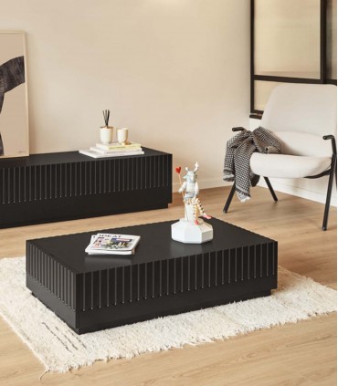 Mesa de centro de estilo moderno DORIC Negra