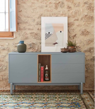 Mueble Aparador de madera CORVO Gris