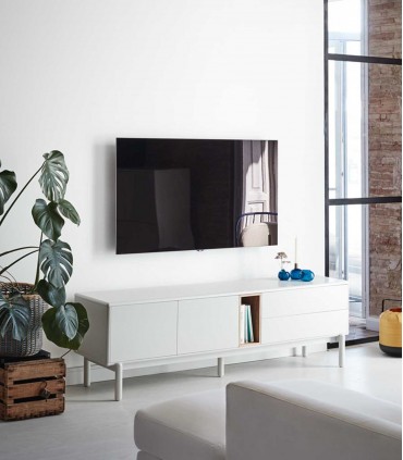 Mueble TV de estilo nórdico CORVO Crema