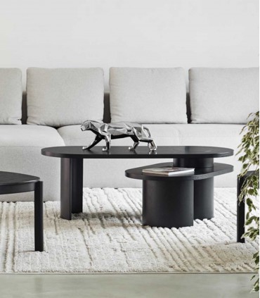 Mesa de centro de estilo moderno NORI Negro