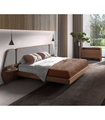 Cama King Size con mesitas suspendidas MEDEA