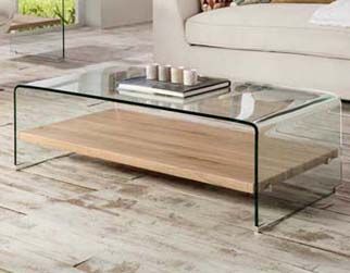 Mesa de centro de vidrio templado de alta calidad, mesa de centro  transparente, pequeña y moderna mesa de centro para sala de estar, combina  bien con